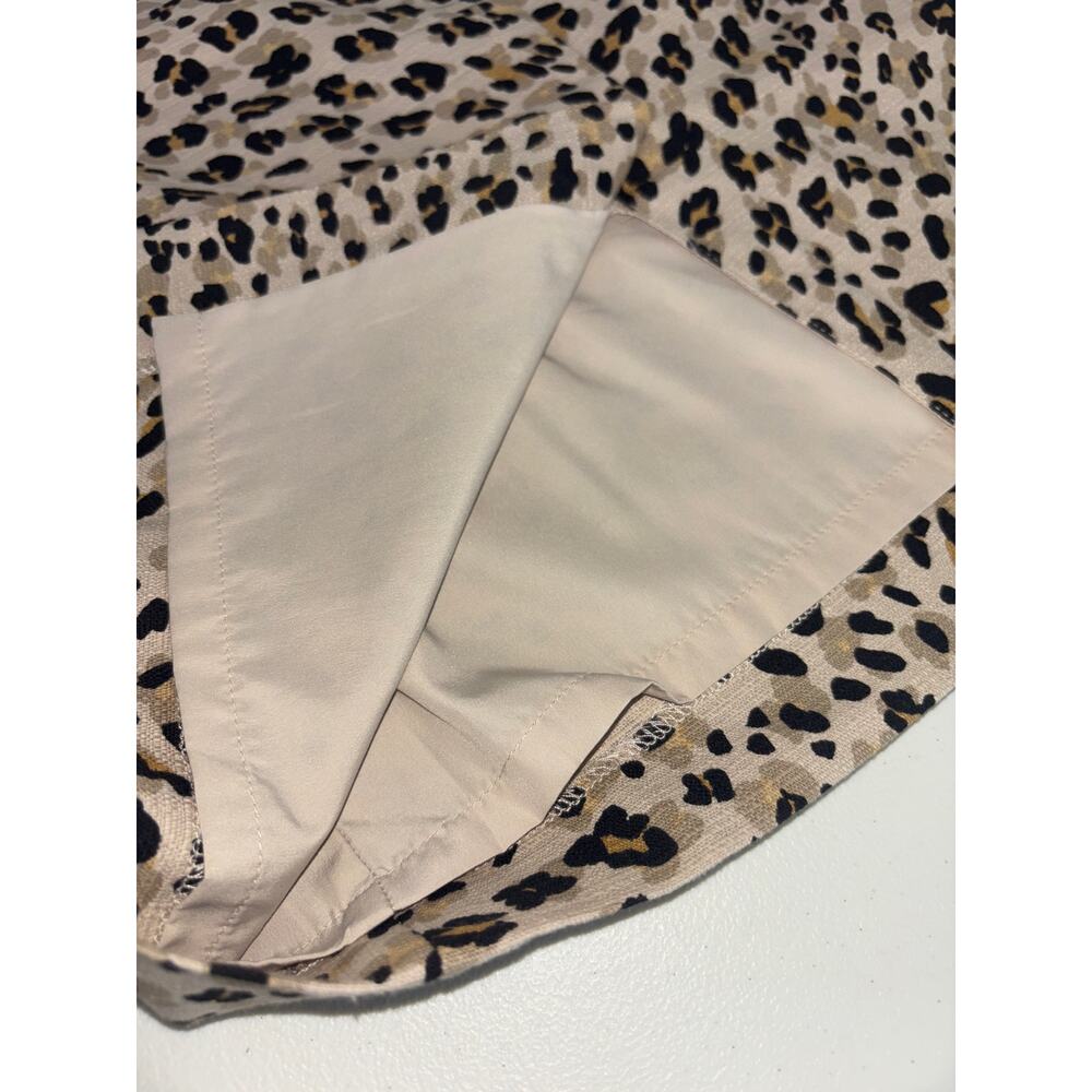 Banana Republic Animal Print Cheetah Pencil Skirt Size 4 - Picture 6 of 9